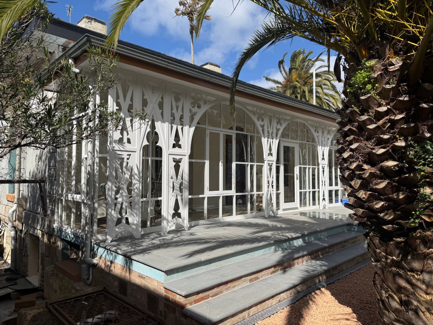 Verandah extension after completion